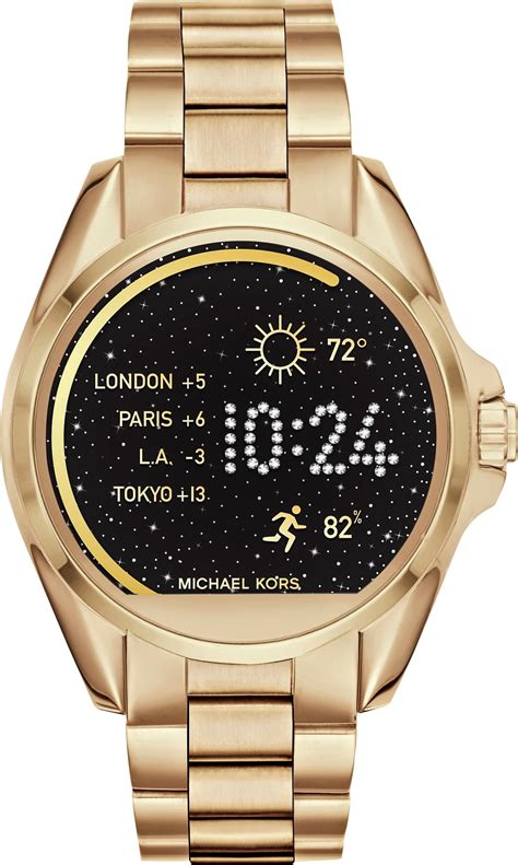 michael kors smartwatch gold|michael kors bradshaw smartwatch gold.